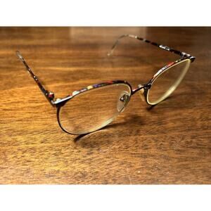 Vintage Sebastiano 467 France Made Red Marble L 140 Bifocal Metal frames only